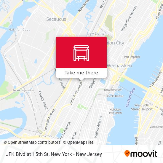 Mapa de JFK Blvd at 15th St
