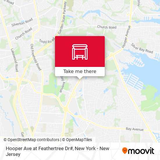 Hooper Ave at Feathertree Dr# map