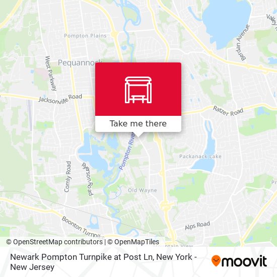 Mapa de Newark Pompton Turnpike at Post Ln