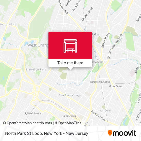 North Park St Loop map