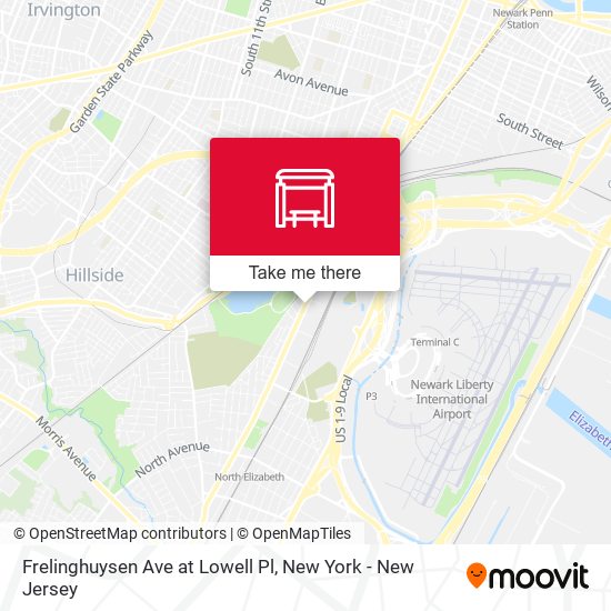 Mapa de Frelinghuysen Ave at Lowell Pl