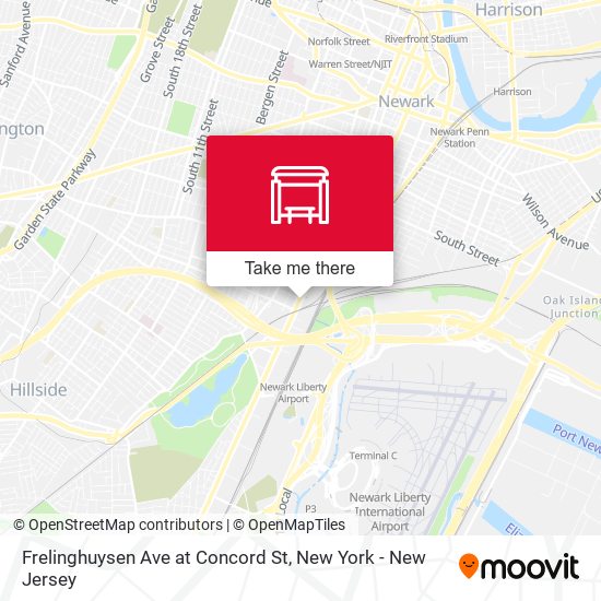 Frelinghuysen Ave at Concord St map