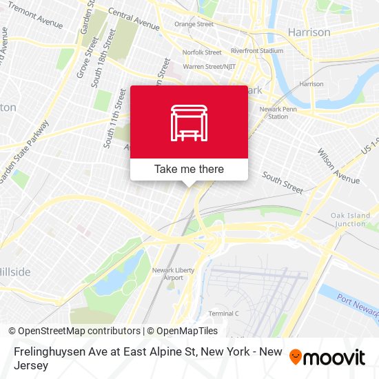 Mapa de Frelinghuysen Ave at East Alpine St