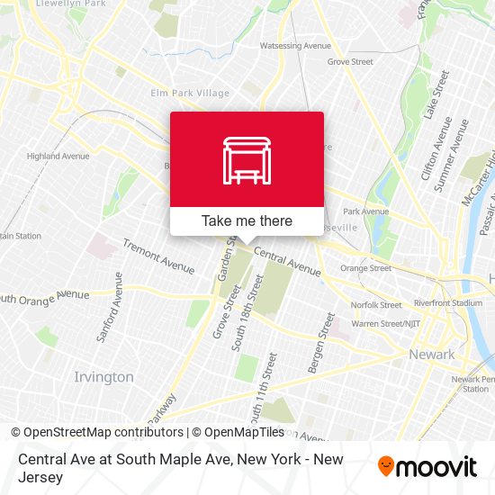 Central Ave at South Maple Ave map