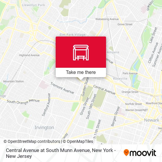 Central Avenue at South Munn Avenue map