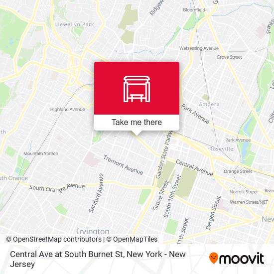 Central Ave at South Burnet St map