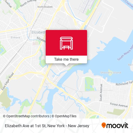 Mapa de Elizabeth Ave at 1st St