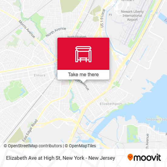 Mapa de Elizabeth Ave at High St