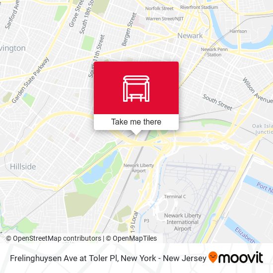 Mapa de Frelinghuysen Ave at Toler Pl