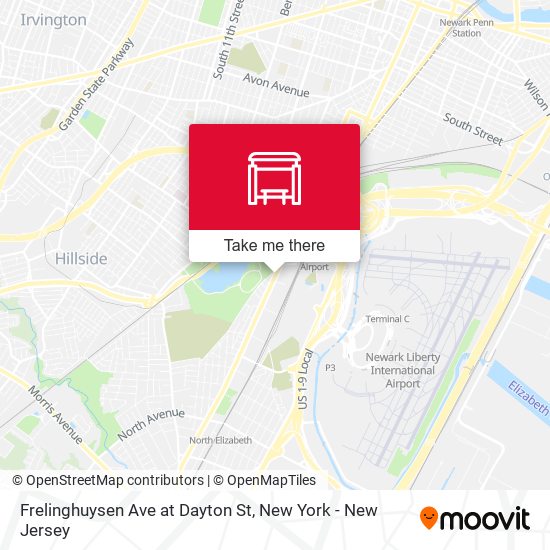 Frelinghuysen Ave at Dayton St map