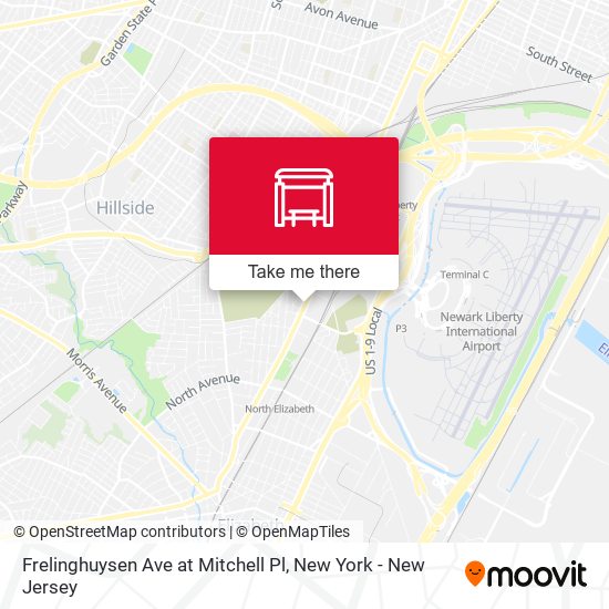 Frelinghuysen Ave at Mitchell Pl map