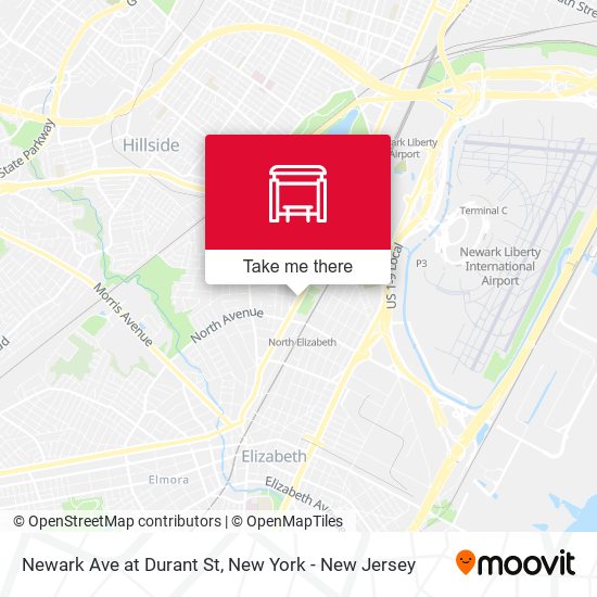 Mapa de Newark Ave at Durant St