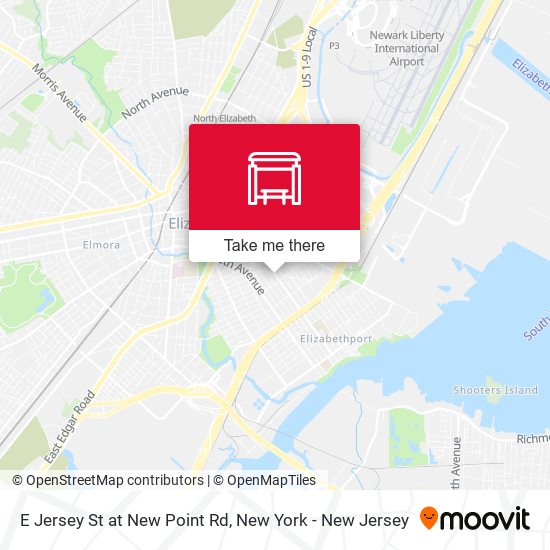 Mapa de E Jersey St at New Point Rd