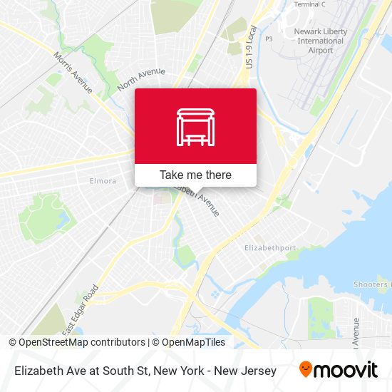 Elizabeth Ave at South St map