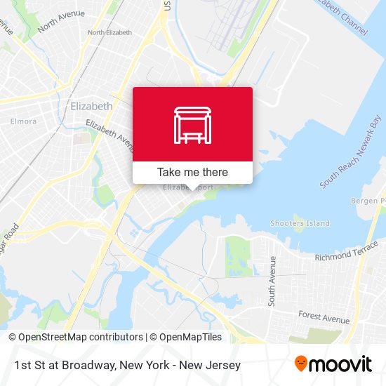 Mapa de 1st St at Broadway