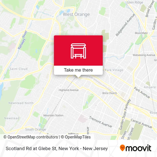 Scotland Rd at Glebe St map