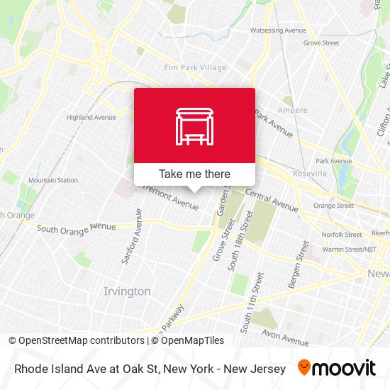 Rhode Island Ave at Oak St map