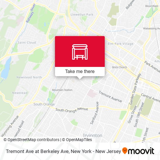 Tremont Ave at Berkeley Ave map
