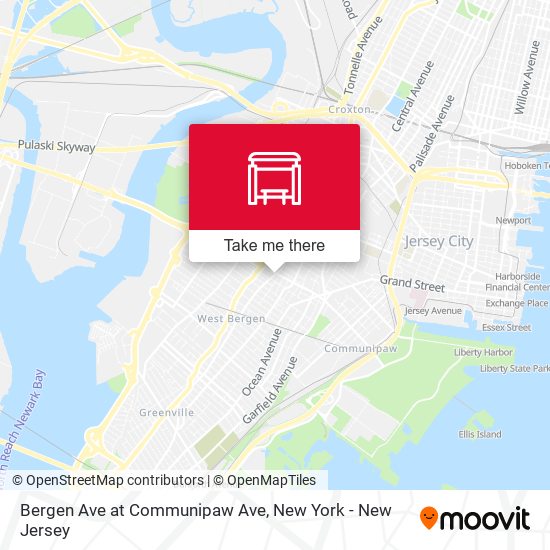 Bergen Ave at Communipaw Ave map