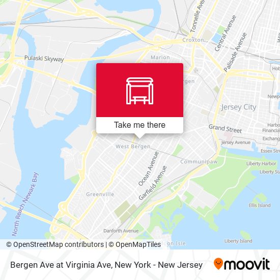Bergen Ave at Virginia Ave map
