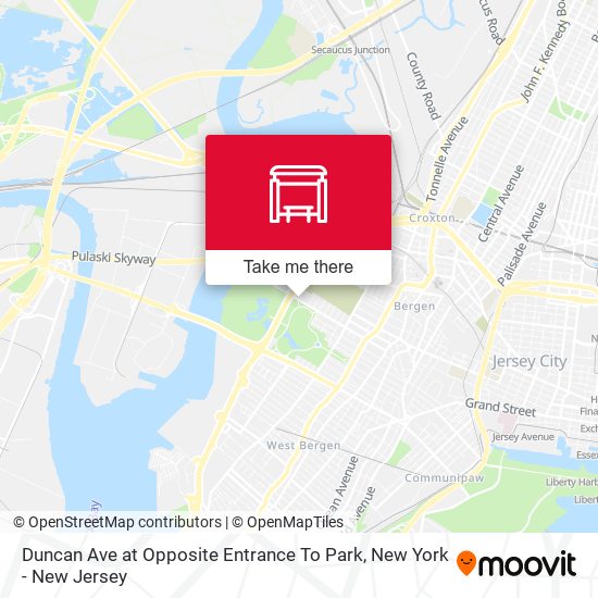 Mapa de Duncan Ave at Opposite Entrance To Park