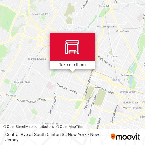 Central Ave at South Clinton St map