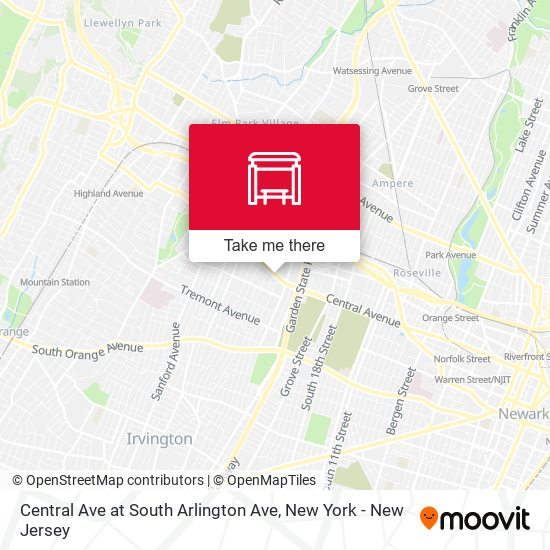 Mapa de Central Ave at South Arlington Ave