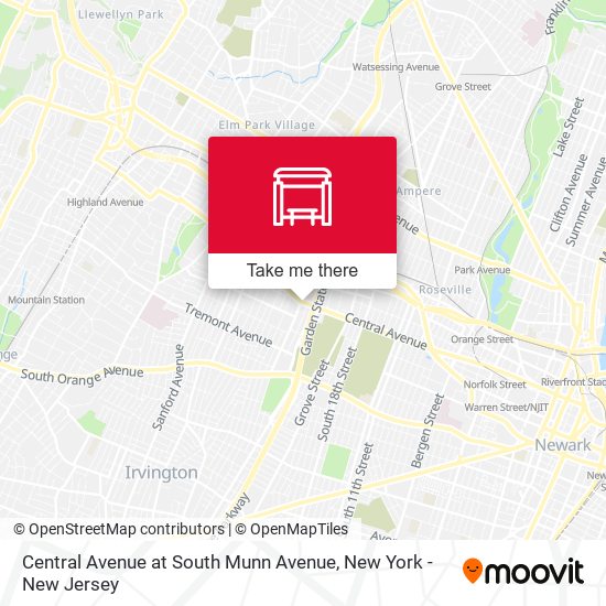 Central Avenue at South Munn Avenue map