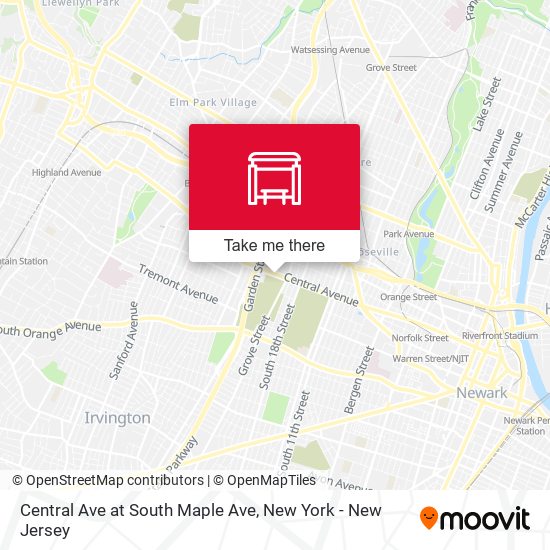 Central Ave at South Maple Ave map