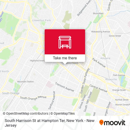 South Harrison St at Hampton Ter map