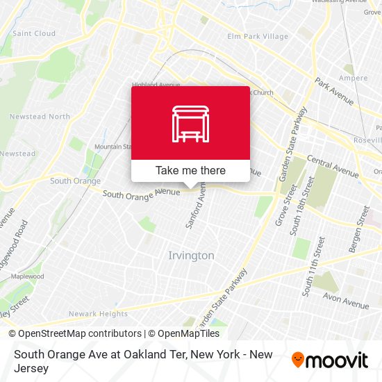 Mapa de South Orange Ave at Oakland Ter
