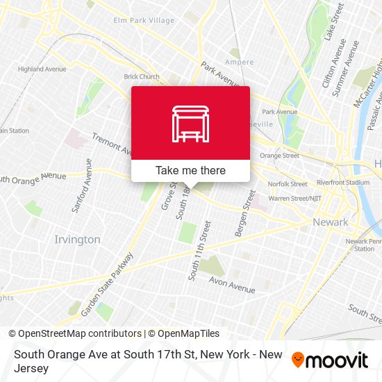 South Orange Ave at South 17th St map