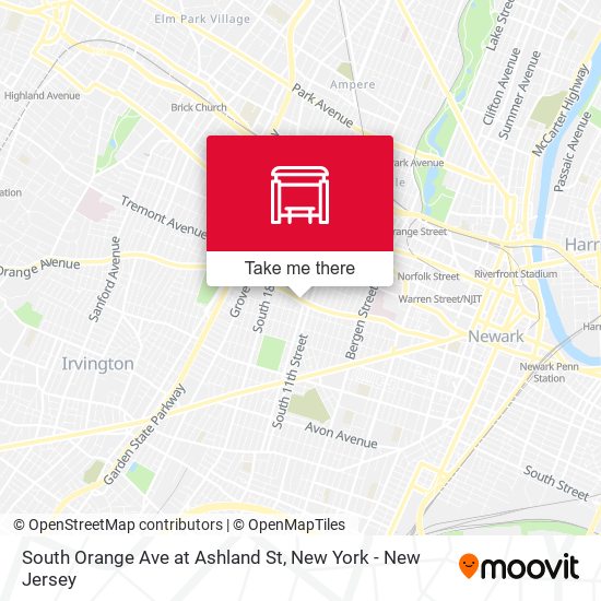 South Orange Ave at Ashland St map