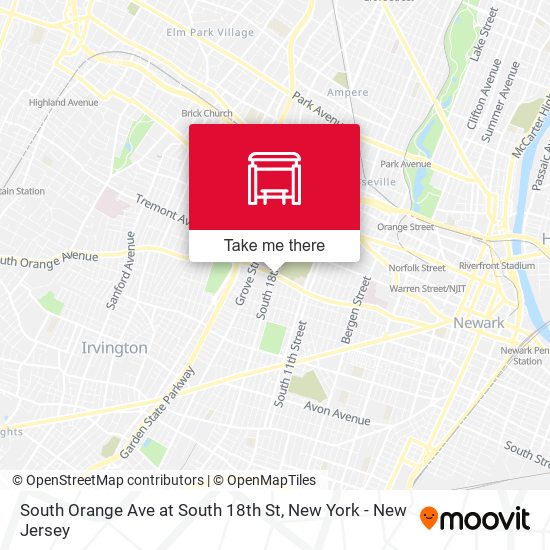 Mapa de South Orange Ave at South 18th St