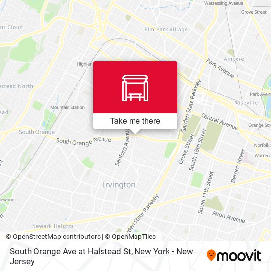 South Orange Ave at Halstead St map