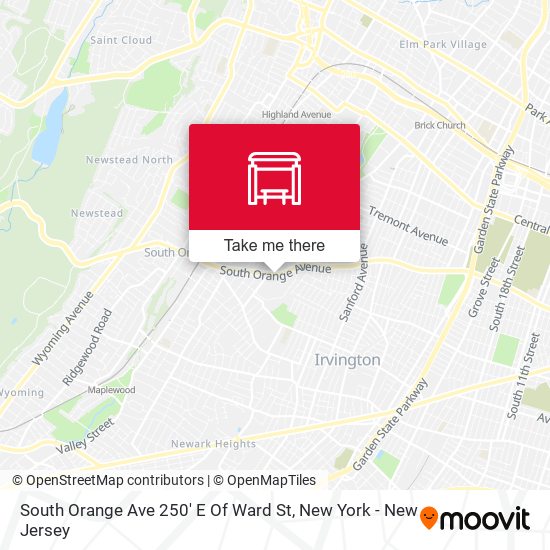 Mapa de South Orange Ave 250' E Of Ward St