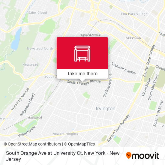 South Orange Ave at University Ct map