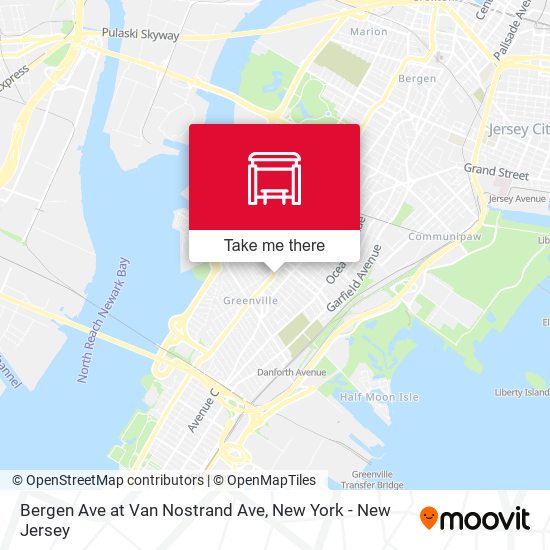 Mapa de Bergen Ave at Van Nostrand Ave