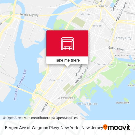 Bergen Ave at Wegman Pkwy map