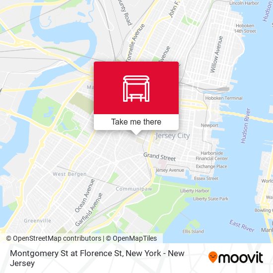 Montgomery St at Florence St map