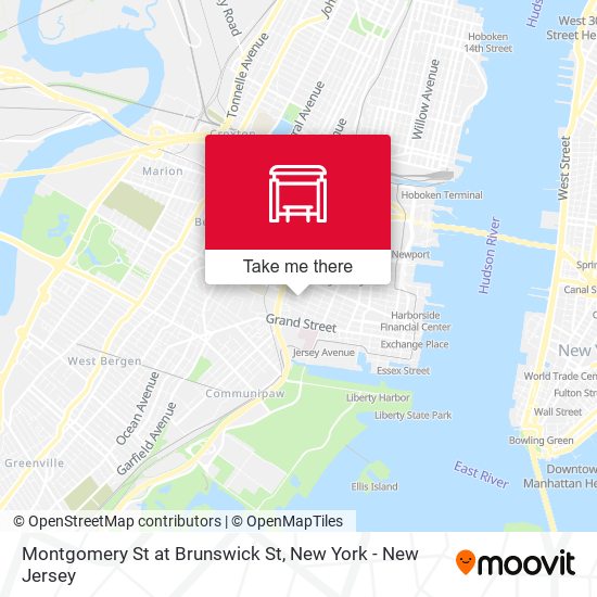 Montgomery St at Brunswick St map