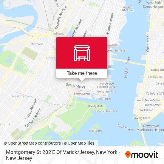 Montgomery St 202'E Of Varick / Jersey map