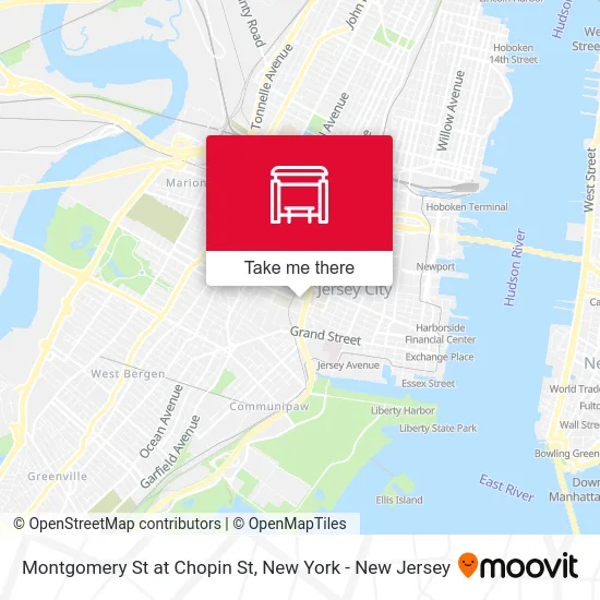 Montgomery St at Chopin St map