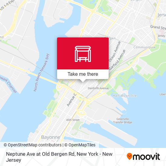 Neptune Ave at Old Bergen Rd map