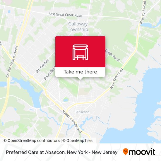 Mapa de Preferred Care at Absecon