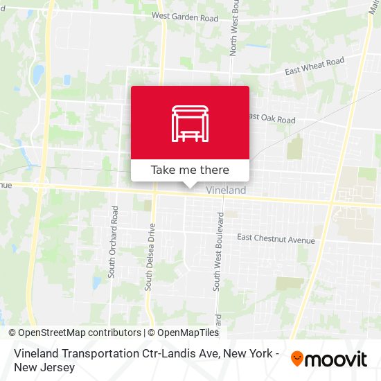 Vineland Transportation Ctr-Landis Ave map