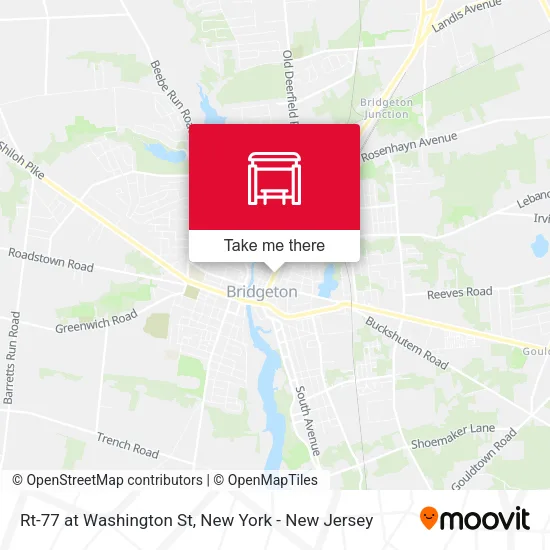 Rt-77 at Washington St map