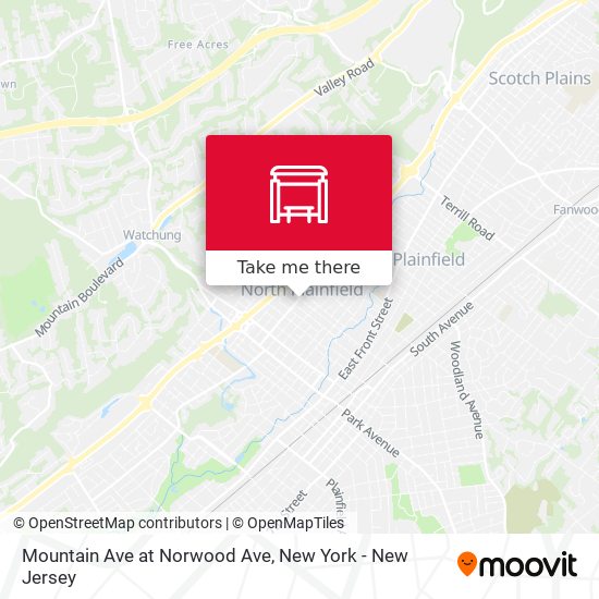 Mapa de Mountain Ave at Norwood Ave