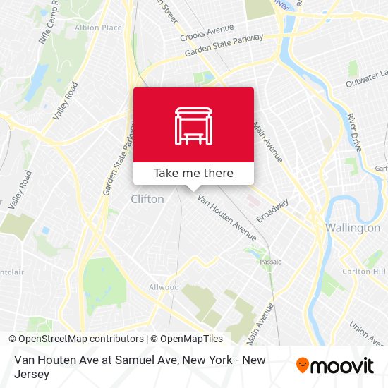Van Houten Ave at Samuel Ave map