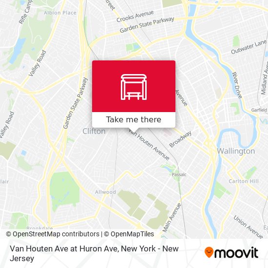 Van Houten Ave at Huron Ave map